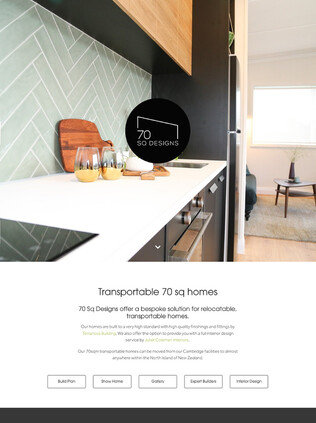 70sq Transportable Homes & Interior Design | Cambridge | Website design